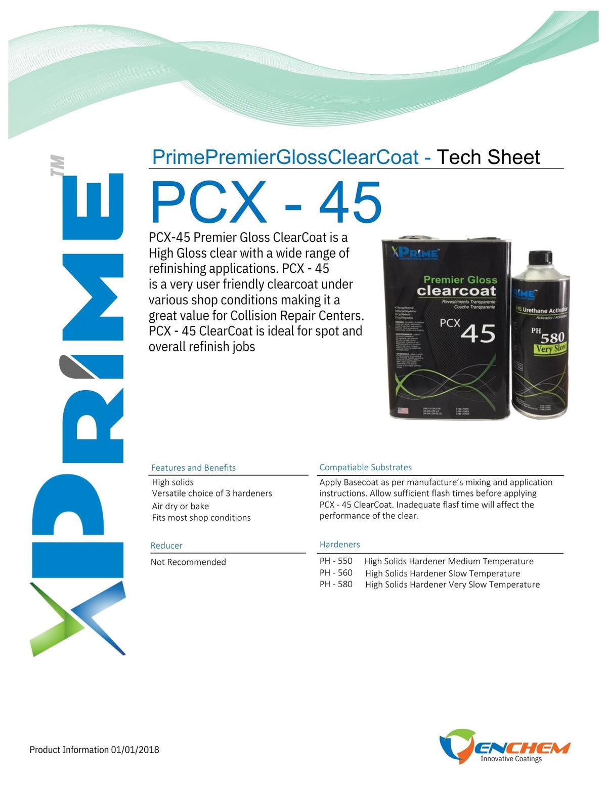 Packaging File Pcx Prime PCX-45, Premier Gloss Clearcoat Kit – KUSTOM PAINT SOURCE