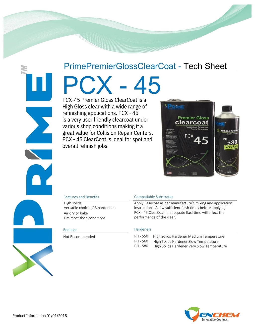 Prime PCX-45, Premier Gloss Clearcoat