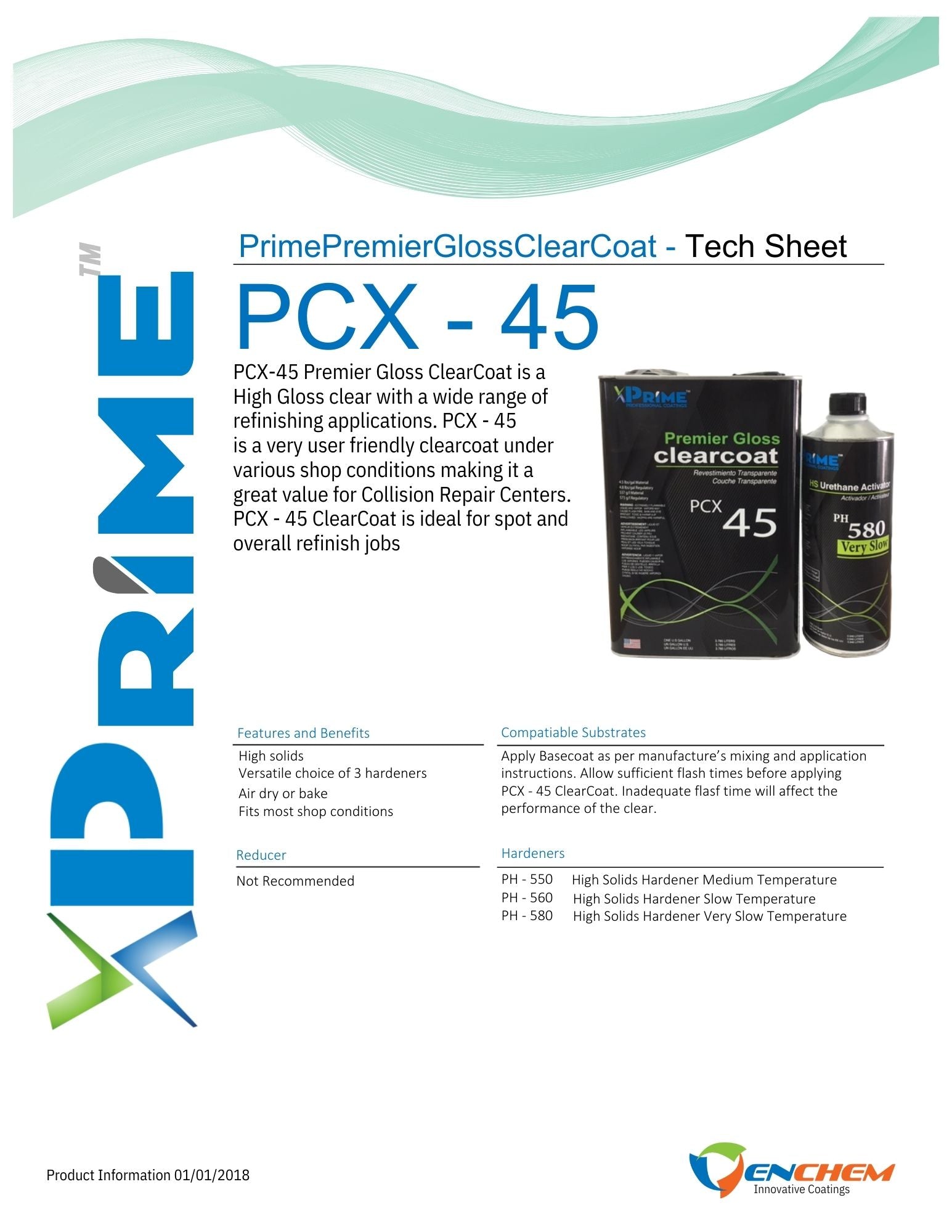 Prime PCX-45, Premier Gloss Clearcoat