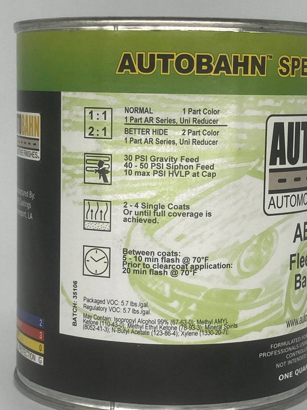 Autobahn Oxford White Basecoat AB-YZ Ford Code YZ