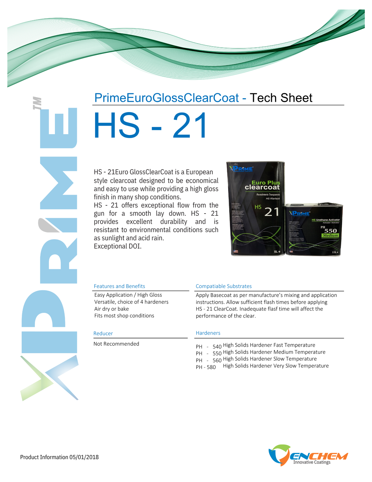 Prime HS-21, Euro Plus ClearCoat